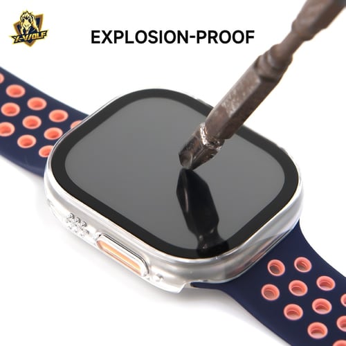 اكس وولف - حماية ساعه الترا مقاس 49MM- شفاف