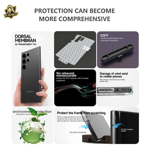 بكج حمايه شفاف لسلسلة الجالكسي - من اكس وولف -ضمان...