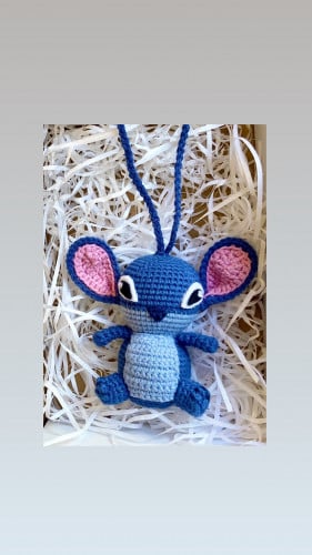 شخصية ستيتش ( تعليقة سيارة / ميدالية مفاتيح )