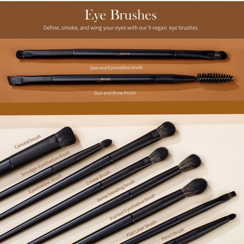 فرش المكياج jessup 14pc مجموعة فرشاة المكياج