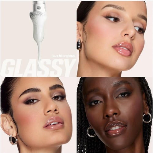 مجموعة ملمع شفاة وقلم تحديد من هدى بيوتي 3 قطع بال...