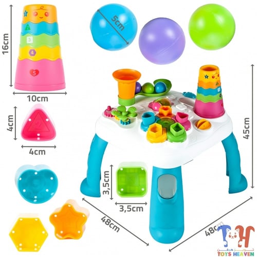 قاعدة اللعب التفاعلية للأطفال أزرق