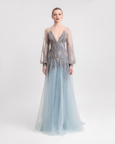 فستان جيمي معلوف طويل teal