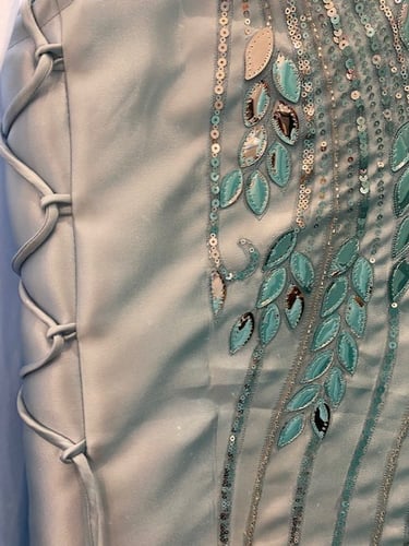 جلابيه مطرزه قطعتين تفتا واورجنزا