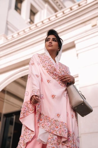 شال وردي شك مع جمبسوت