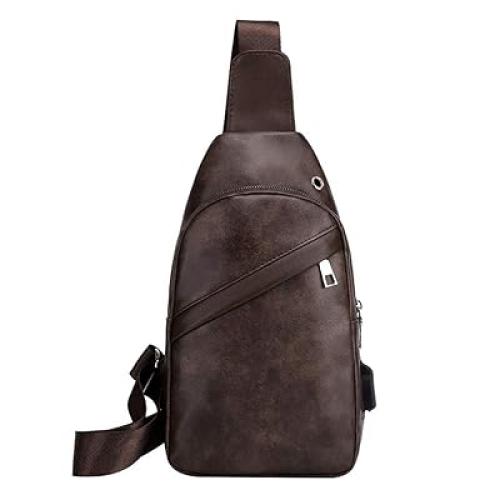 حقيبة رجاليه جميله من الجلد بجيوب متعددة