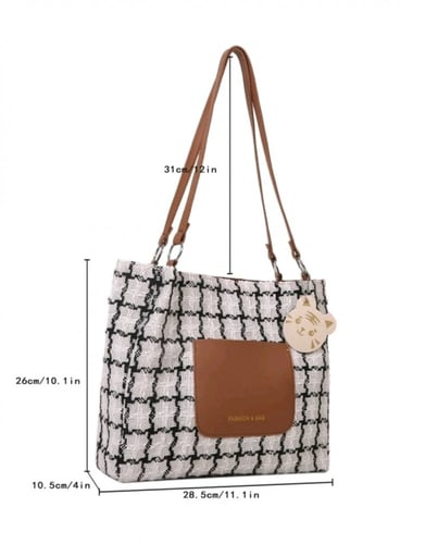 حقيبة كتف لطيفة متوسطة الحجم ،