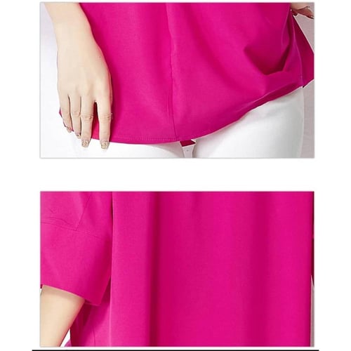 قميص ناعم وأنيق بتفاصيل بسيطة ( مقاسات كبيرة )