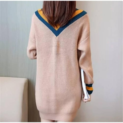 كنزة شتوية حياكة ، قطعة ثقيلة دافئة وراقيه ..