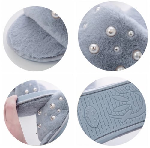 شبشب أنيق مزين باللؤلؤ ،