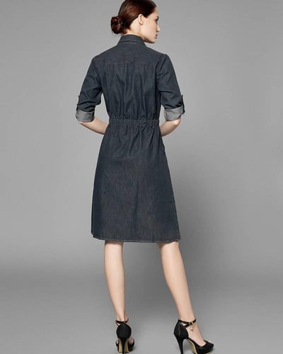 فستان من الجينز الراقي الأنيق ،