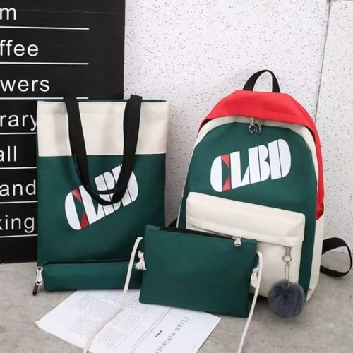 طقم حقائب مدرسية من 4 قطع بسيط وأنيق بألوان جذابة...
