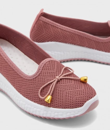 حذاء فلات مريح من ( جينجر ) الأصلي - زهري