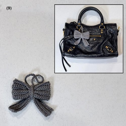 تعليقة شنطة فيونكة (bow bag charm)