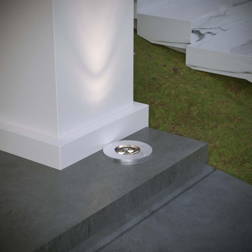 كشاف دفن دائري 3W مانع للتوهج