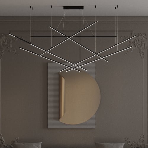 ثريا معلقة LED عشوائي 7 أذرع