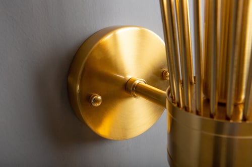 أبليك حائط ذهبي أعواد مفرد