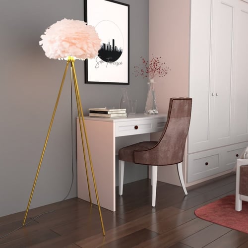 ابجورة ريش أرضية زهري 3 أرجل