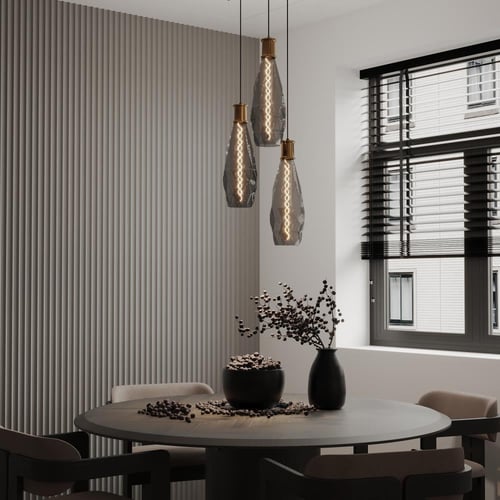 انارة فيلمنت ديكور كرستاله رمادي