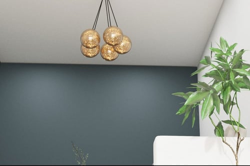 ثريا علاقية مودرن 5 كرات نقط مضيئة