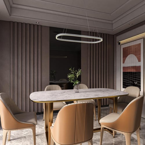 إضاءة معلقة مودرن بيضاوي