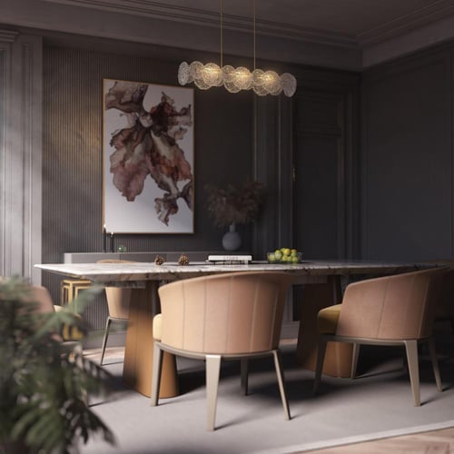 ثريا معلقة مستطيلة مودرن