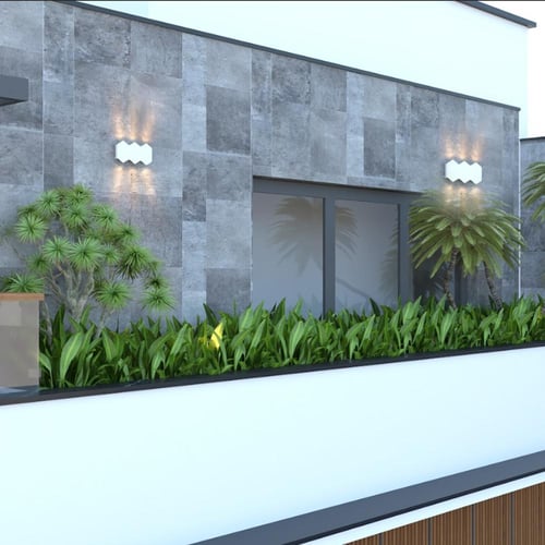 ابليك سور زوايا اطار ابيض بـ 6 عدسات