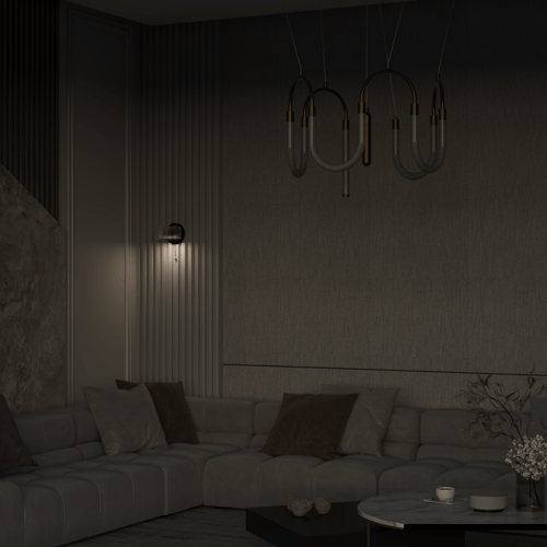 ابليك جداري اكريليك اسود وذهبي