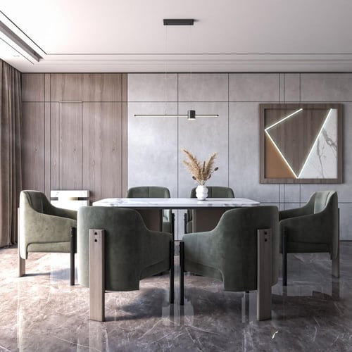 إضاءة خطية ليد معلقة مع دائرة صغيرة