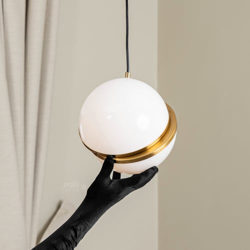 ثريا مودرن علاقي زجاج دائرية