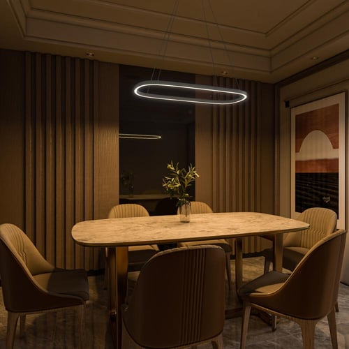 إضاءة معلقة مودرن بيضاوي