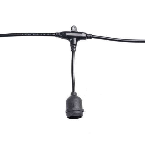 عقد لمبات باللون الأسود