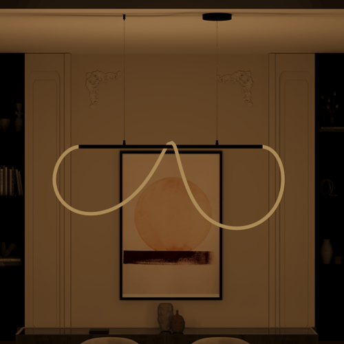 ثريا مودرن مموجه ليد 120 سم