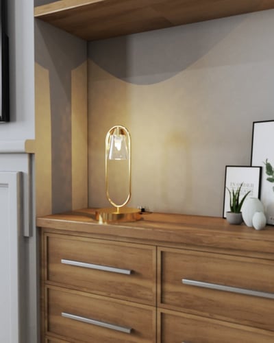 ابجورة ذهبية راقية بتصميم كلاسيكي