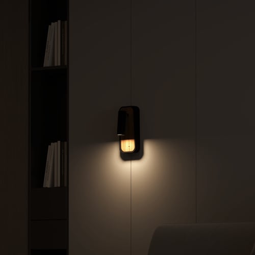 إنارة جدارية خشبية ليد موجهة