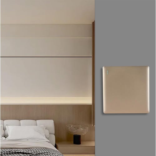 مفتاح مفرد لون ذهبي لايت برلنت