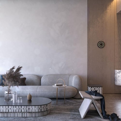 إضاءة جدارية ليد ثلاث دوائر اسود