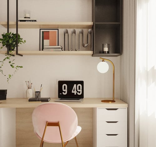 ابجورة راقية ذهبي مودرن مع كرة زجاجية