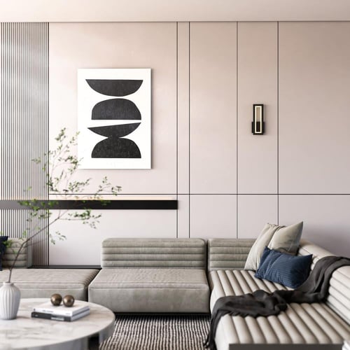 ابليك جداري مستطيل يعمل بالبطارية