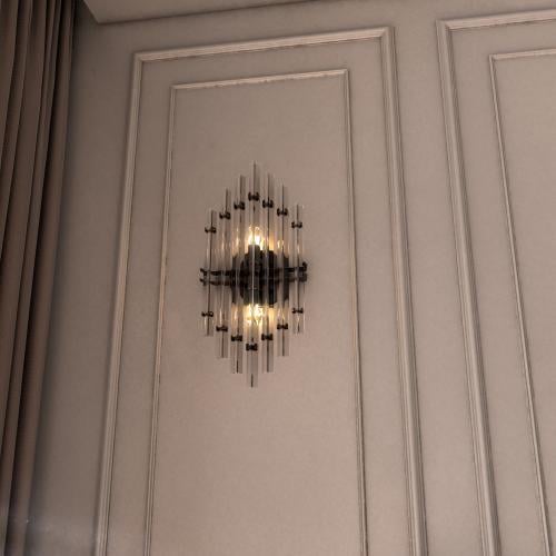 ابليك شمعدان كريستال مودرن جداري طويل