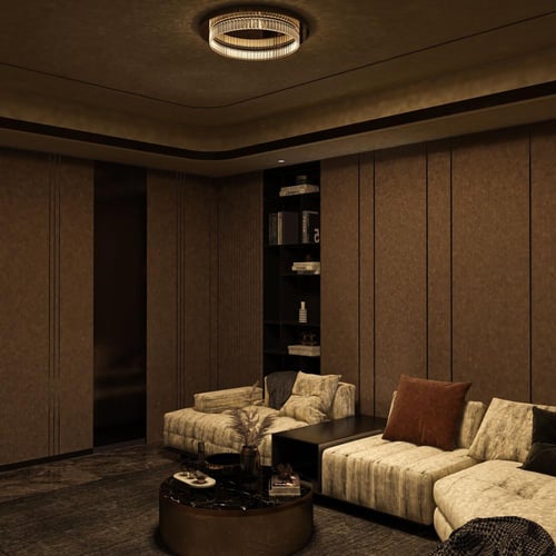 ثريا لطش كريستال دائري كلاسيك قطر 60 سم