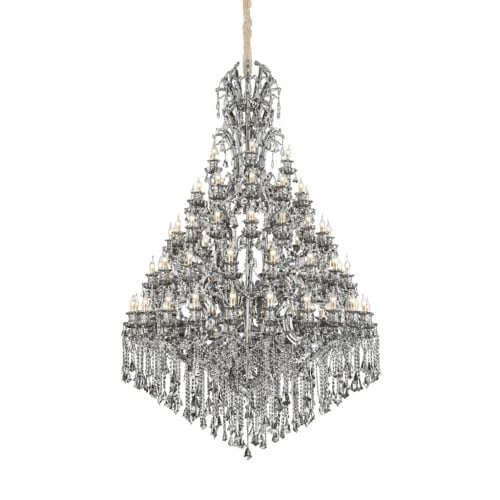 Grey Crystal Dome Chandelier 260 cm