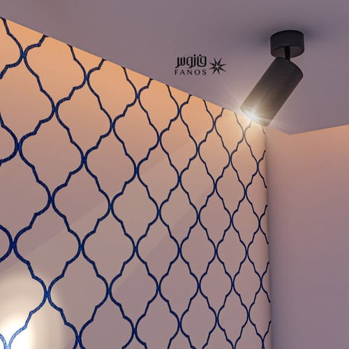 كشاف ليد قابل للتوجيه بلون اسود لامع