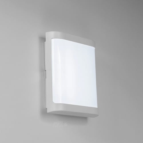 كشاف سور مربع راقي بلون ابيض