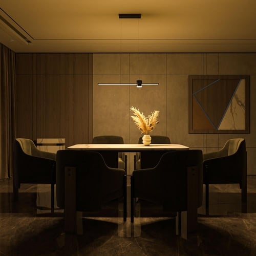 إضاءة خطية ليد معلقة مع دائرة صغيرة