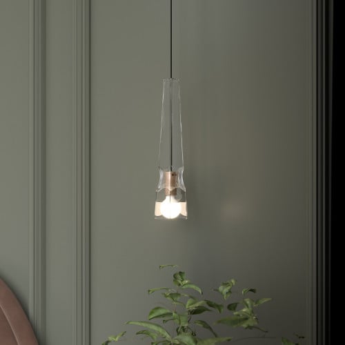 إضاءة جدارية كريستال شفافه