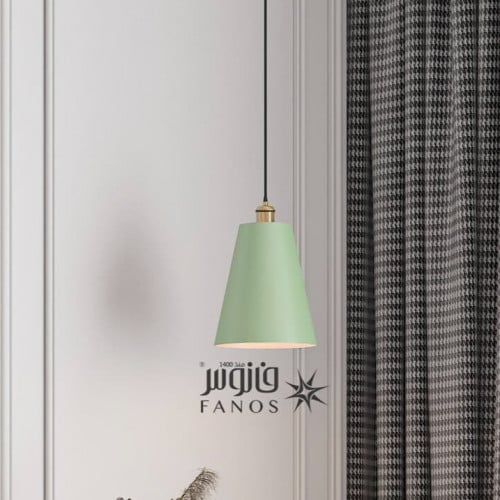 علاقي اضاءة قمع أخضر