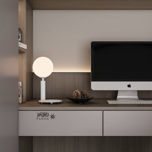 ابجورة مكتب دائرية مودرن بخاصية الديمر