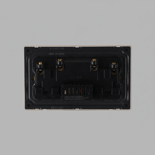 فيش مزدوج 13 أمبير مع USB A و Type C برلنت لايت ذه...