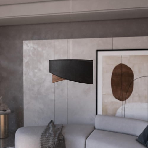 إضاءة خشبية معلقة